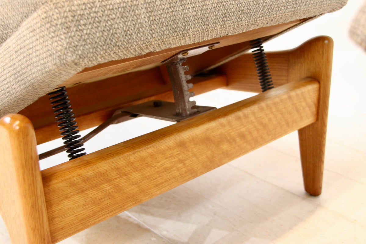 Rock n Rest Armchair & Stool by Arnestad Bruk - Norway c.1950