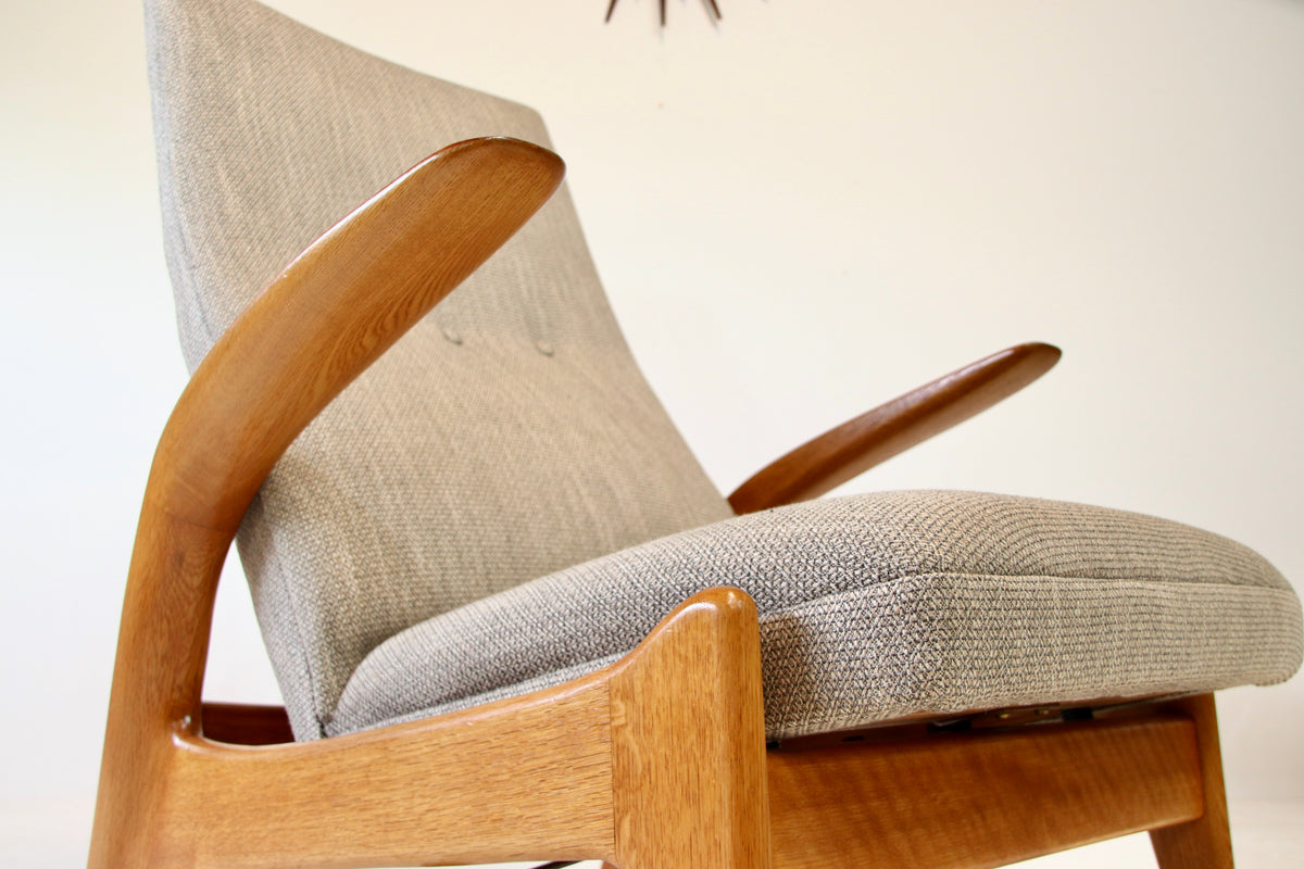Rock n Rest Armchair & Stool by Arnestad Bruk - Norway c.1950