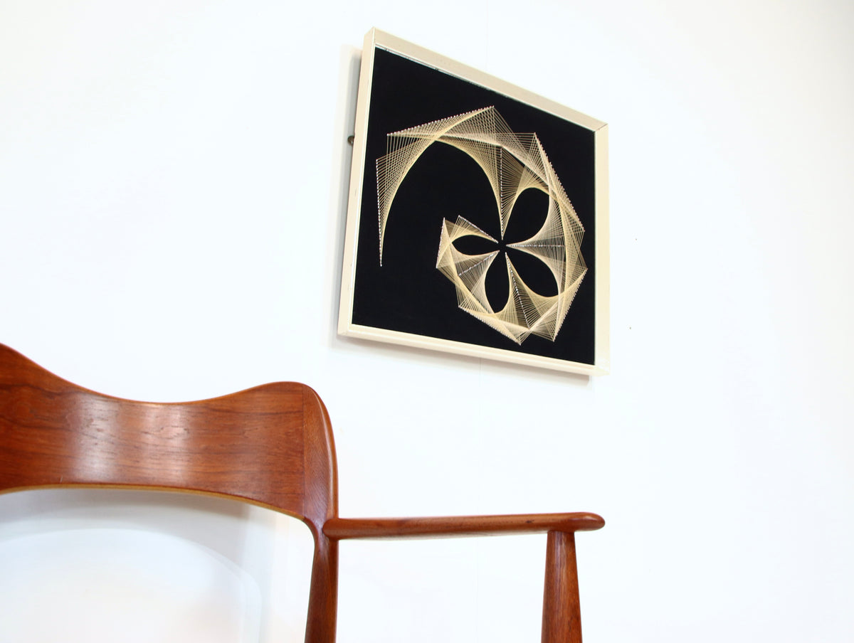 Vintage Geometric Abstract String Art c.1970