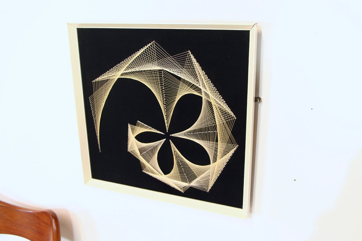 Vintage Geometric Abstract String Art c.1970
