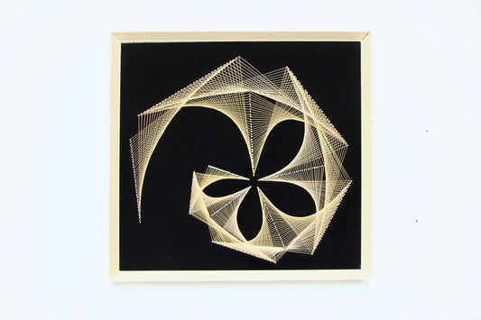 Vintage Geometric Abstract String Art c.1970