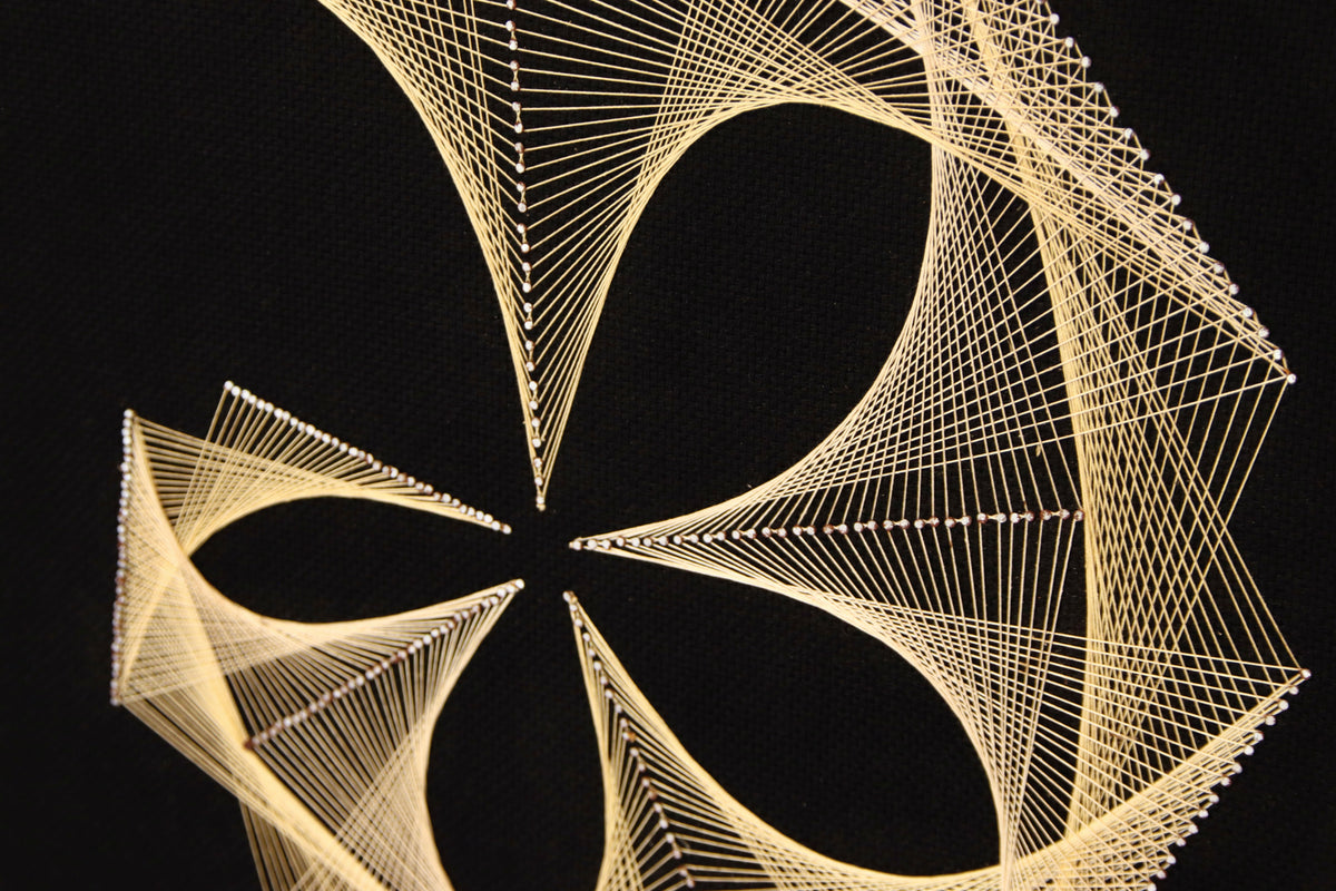 Vintage Geometric Abstract String Art c.1970