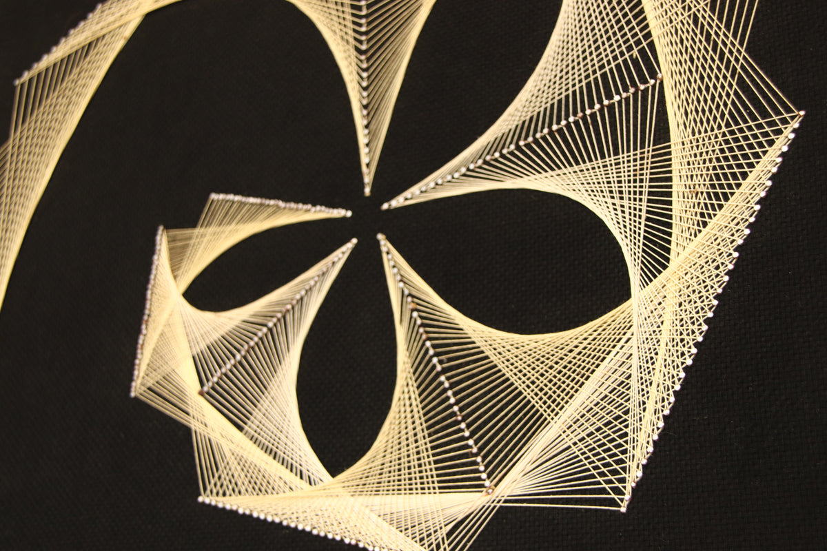 Vintage Geometric Abstract String Art c.1970