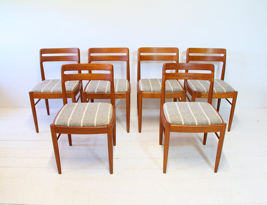 SOLD - 6 Danish Mid Century Dining Chairs by HW Klein for Bramin - c.1960