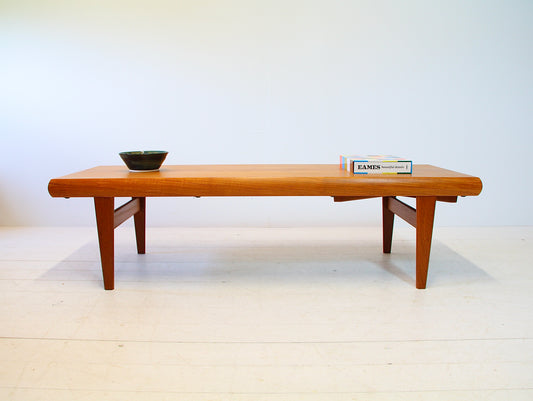 XL Johannes Andersen Teak Coffee Table for Trioh - Denmark c.1960
