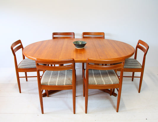 SOLD - Danish Extending Teak Dining Table by CJ Rosengaarden c.1960