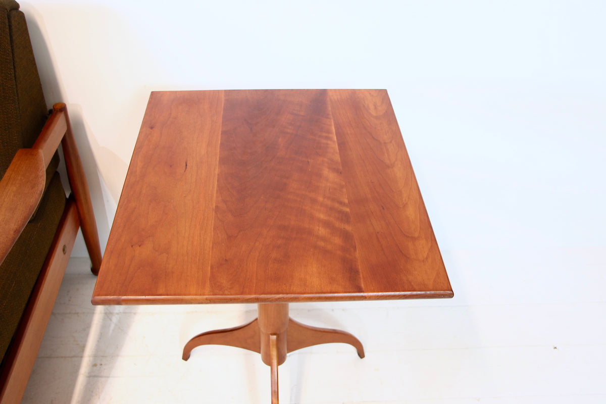 Vintage Solid Teak Shaker Made Side Table / Lamp Table