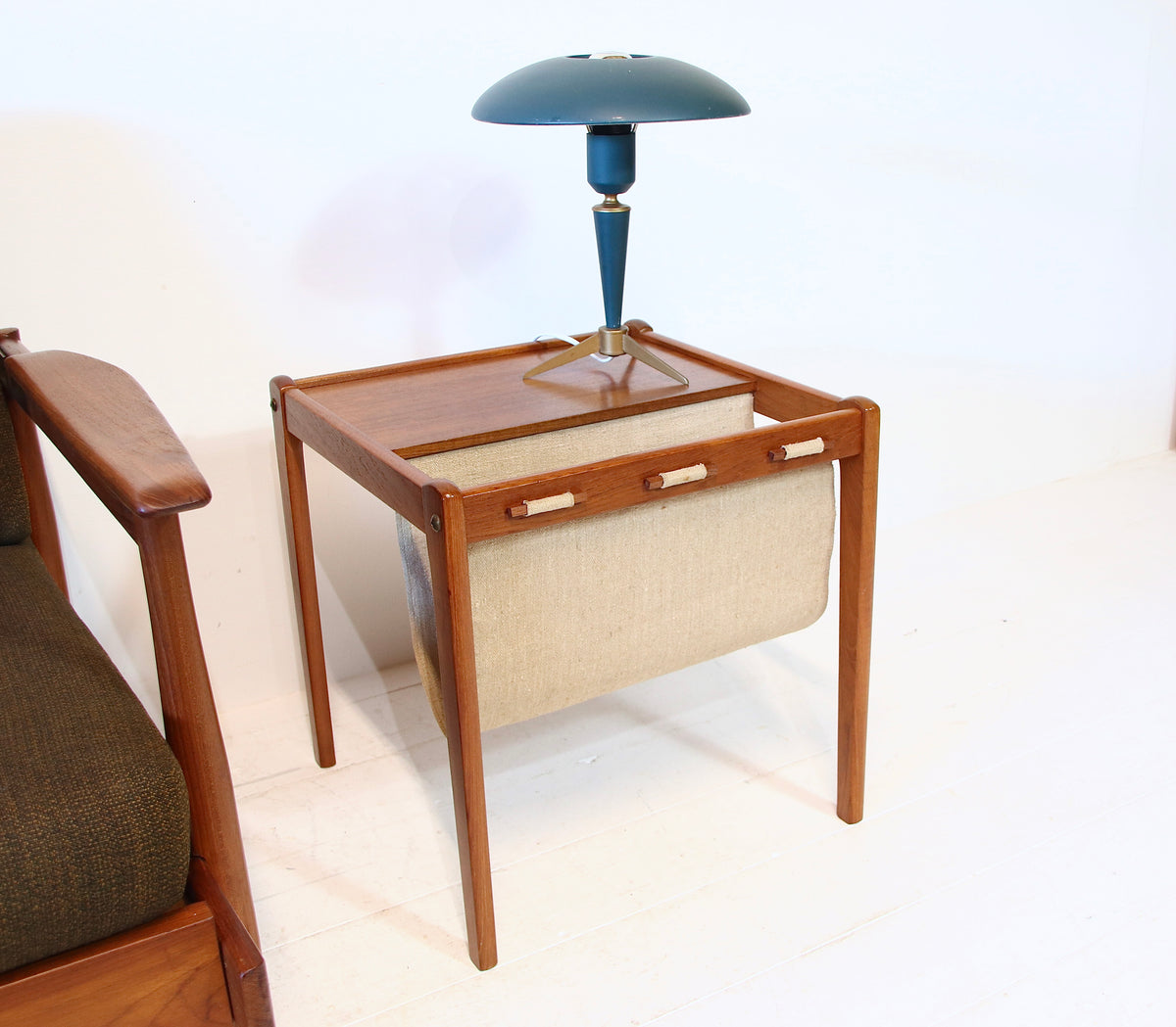 Danish Magazine Rack by S.P Jensen for BRDR Furbo c.1960