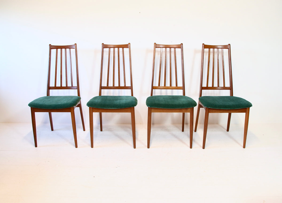 Danish Mid Century Teak Dining Chairs 1960s