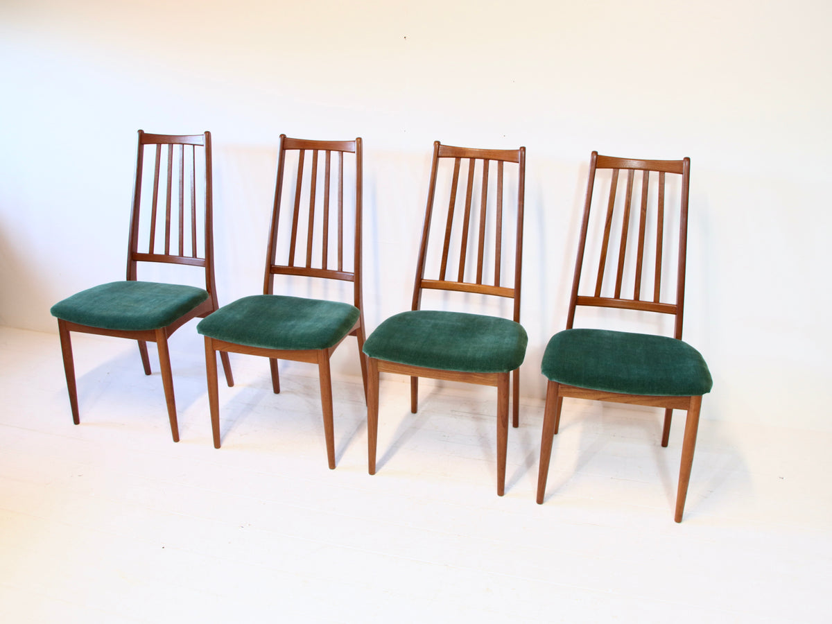 Danish Mid Century Teak Dining Chairs 1960s