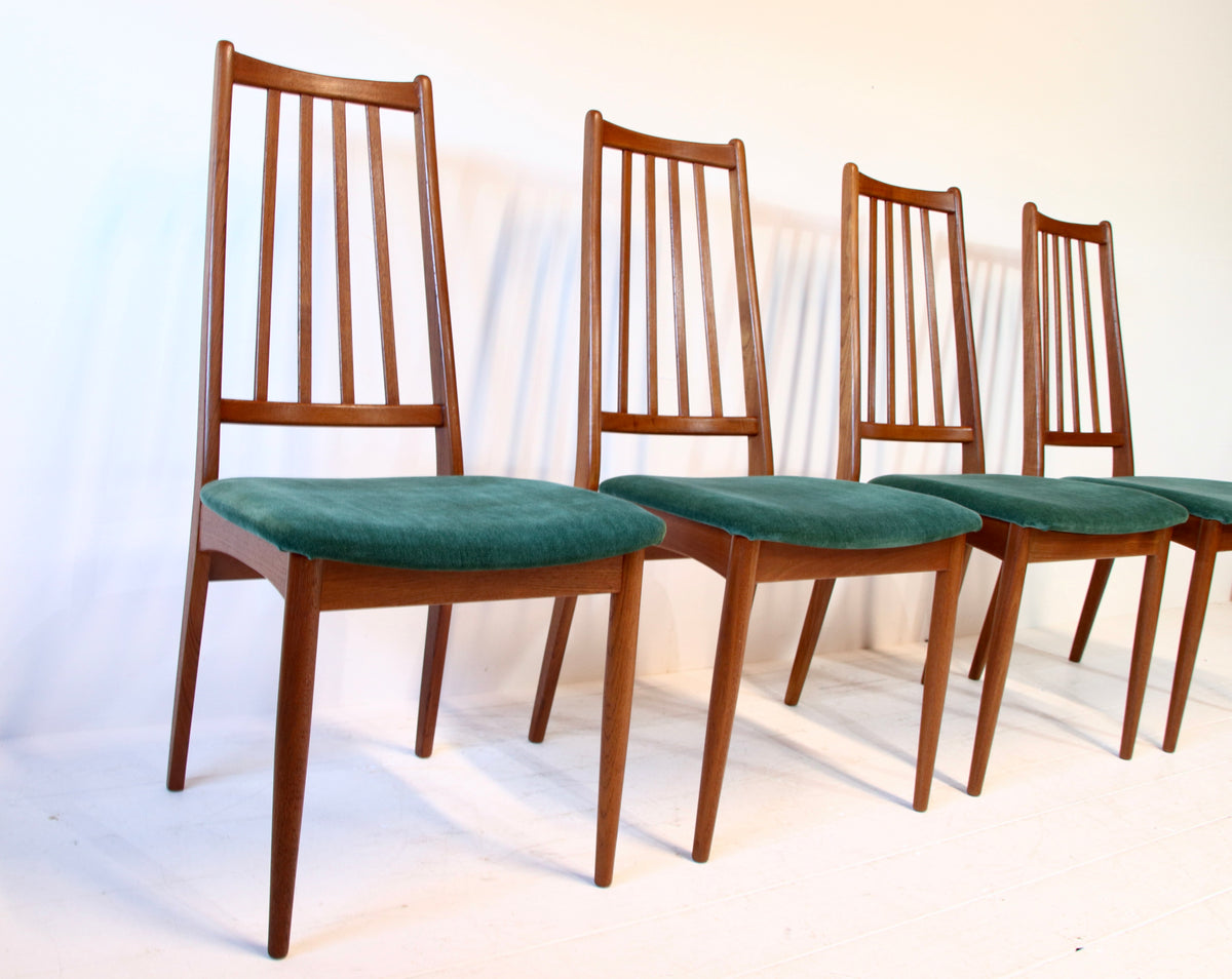 Danish Mid Century Teak Dining Chairs 1960s