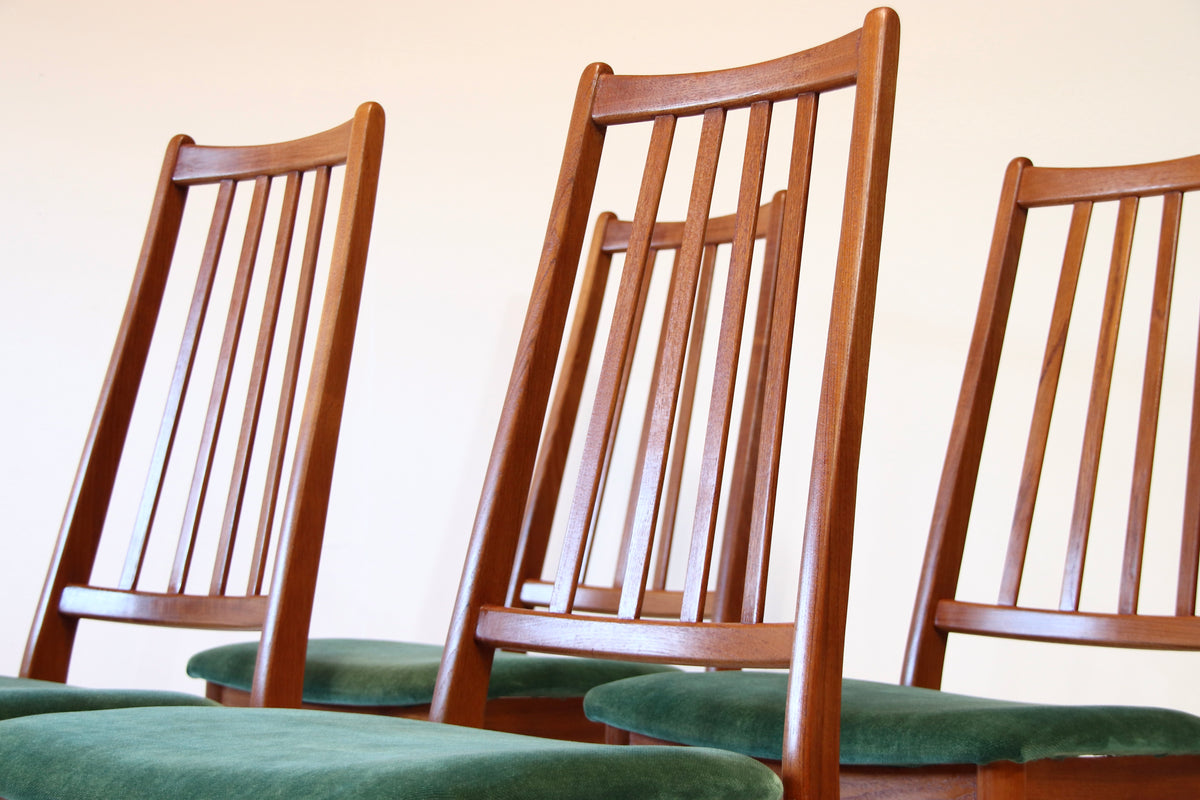 Danish Mid Century Teak Dining Chairs 1960s
