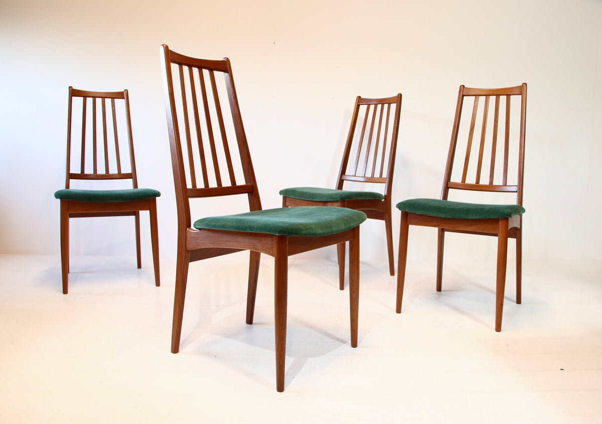 Danish Mid Century Teak Dining Chairs 1960s