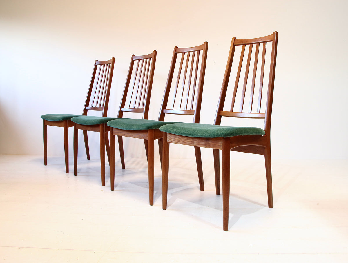 Danish Mid Century Teak Dining Chairs 1960s