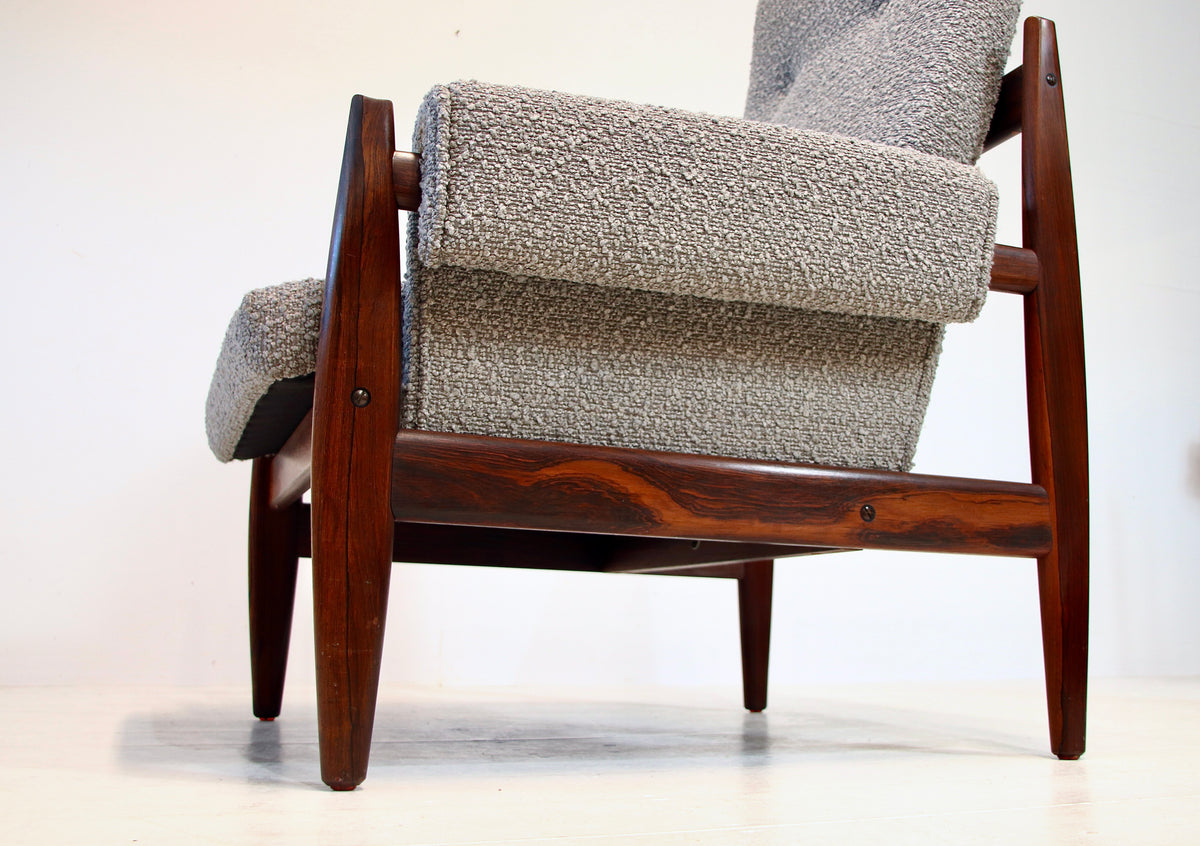 Vintage Danish Armchair in Brazilian Rosewood