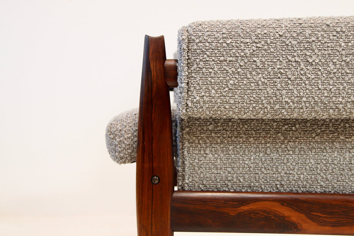 Vintage Danish Armchair in Brazilian Rosewood