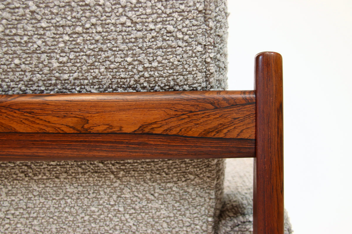 Vintage Danish Armchair in Brazilian Rosewood