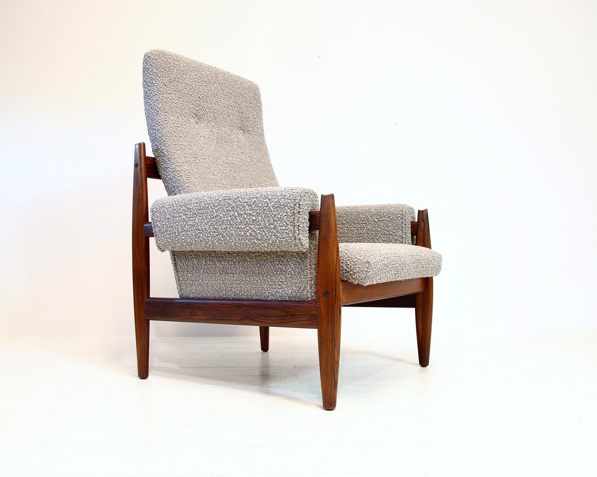 Vintage Danish Armchair in Brazilian Rosewood