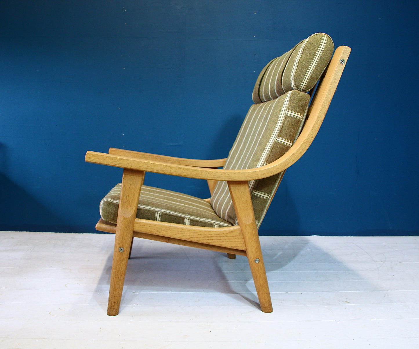 Hans Wegner Solid Oak Armchair Model GE530 for Getama