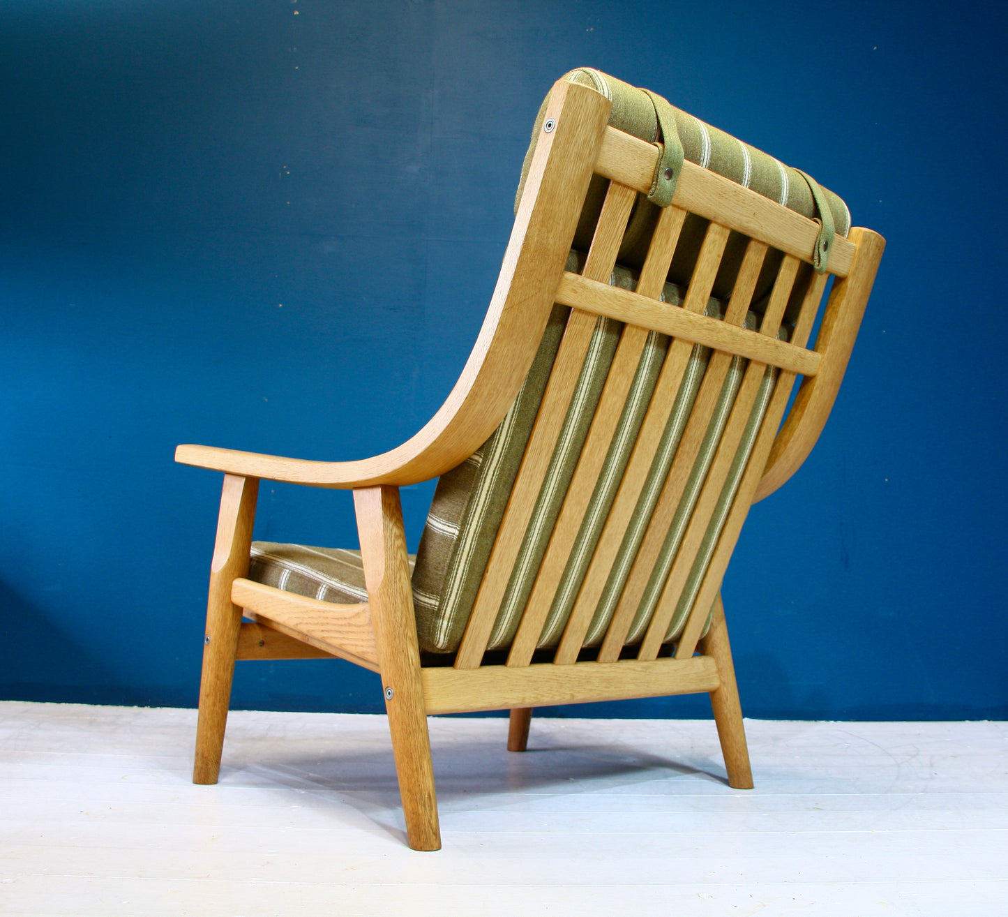 Hans Wegner Solid Oak Armchair Model GE530 for Getama