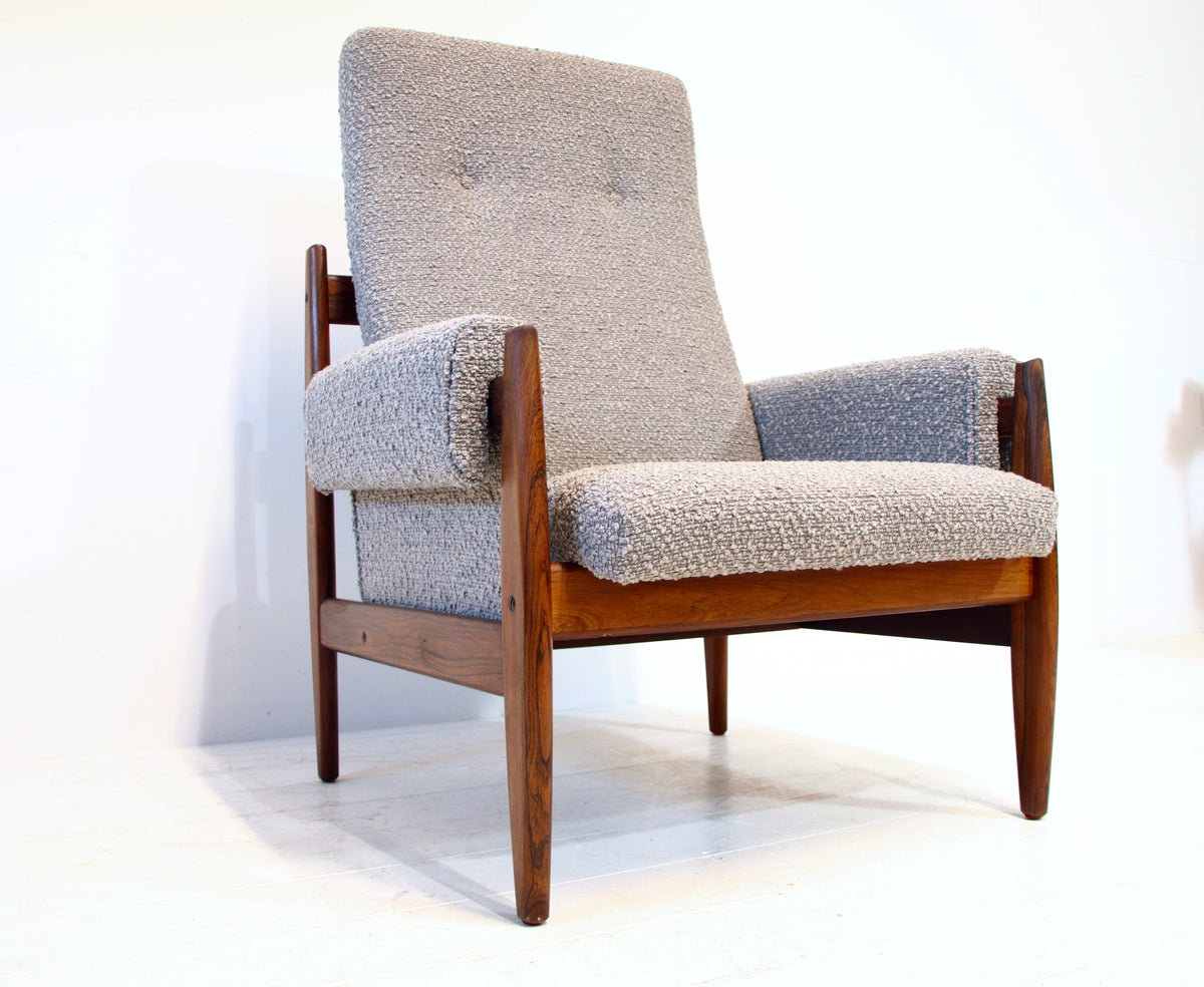 Vintage Danish Armchair in Brazilian Rosewood