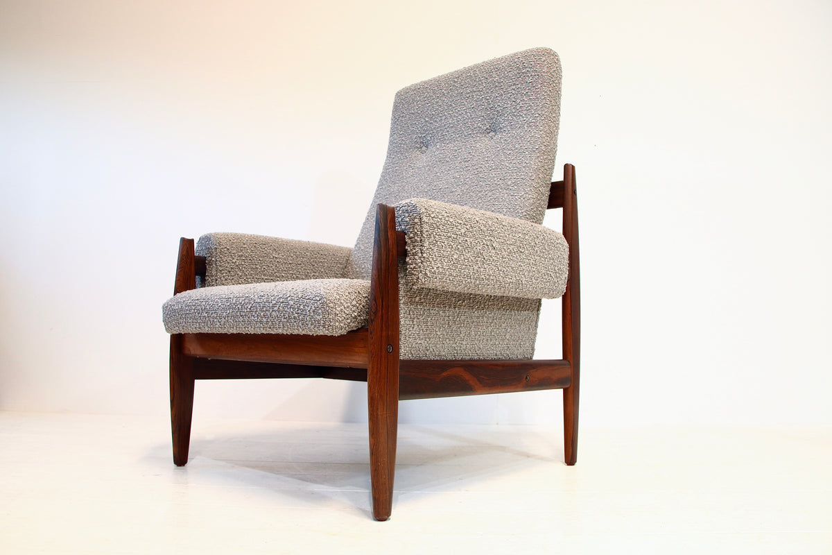 Vintage Danish Armchair in Brazilian Rosewood