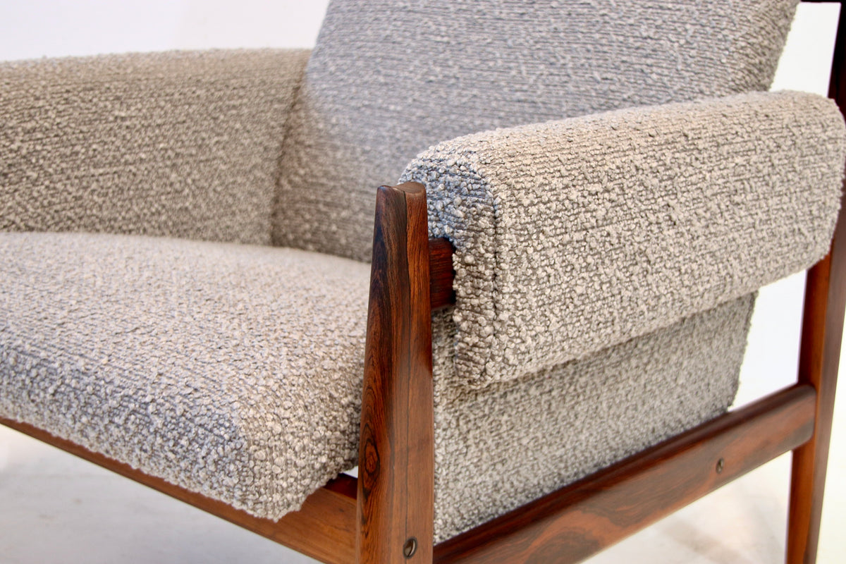 Vintage Danish Armchair in Brazilian Rosewood