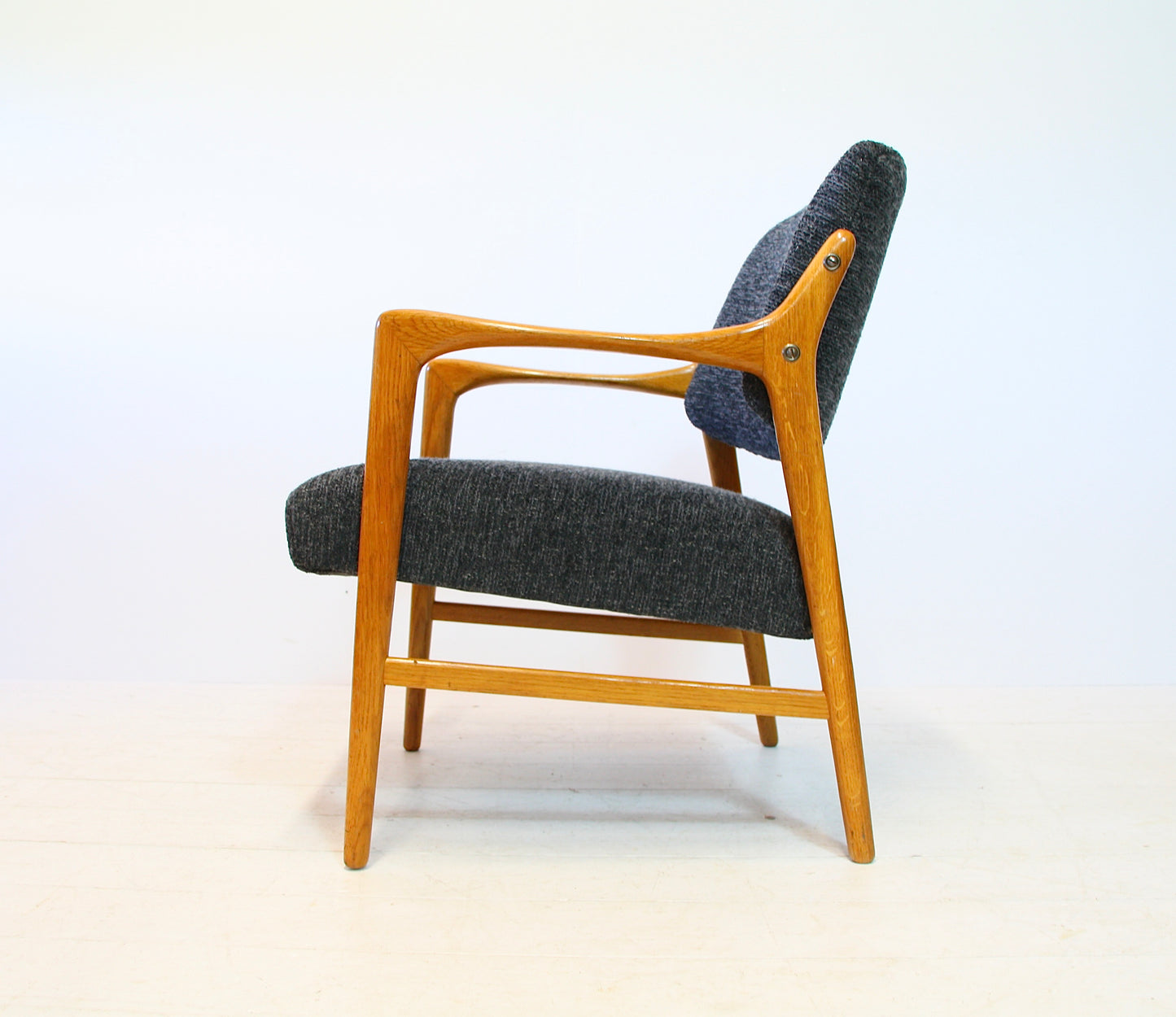 SOLD - Swedish Solid Oak Armchair by Bröderna Andersson - c.1960