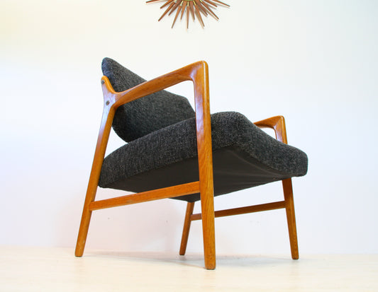 SOLD - Swedish Solid Oak Armchair by Bröderna Andersson - c.1960