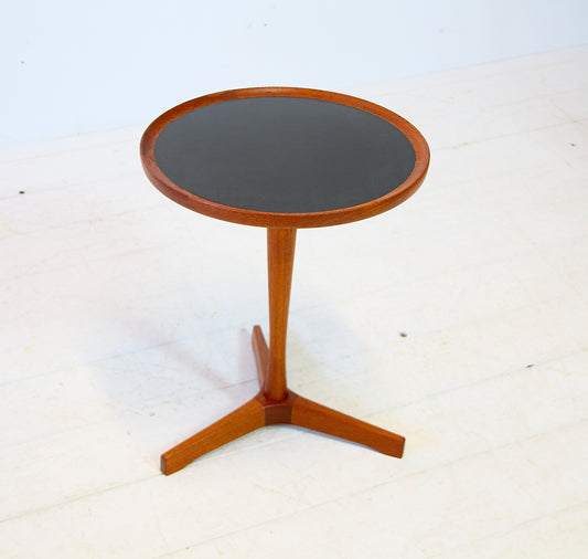 Hans C. Andersen Teak & Melamine Pedestal Side Table by Artex c.1960
