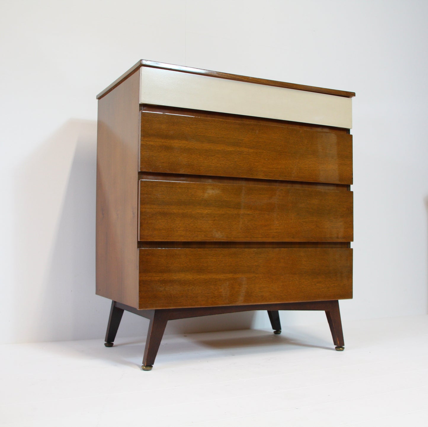 Vintage High Gloss Walnut Drawers by Meredew