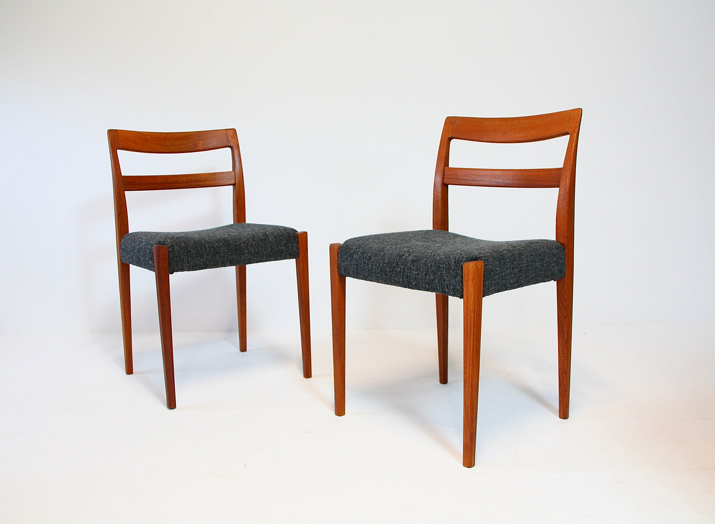Pair of Swedish Chairs in Teak by Nils Jonsson for Troeds