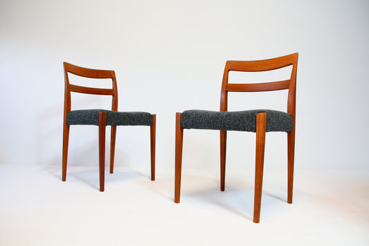 Pair of Swedish Chairs in Teak by Nils Jonsson for Troeds