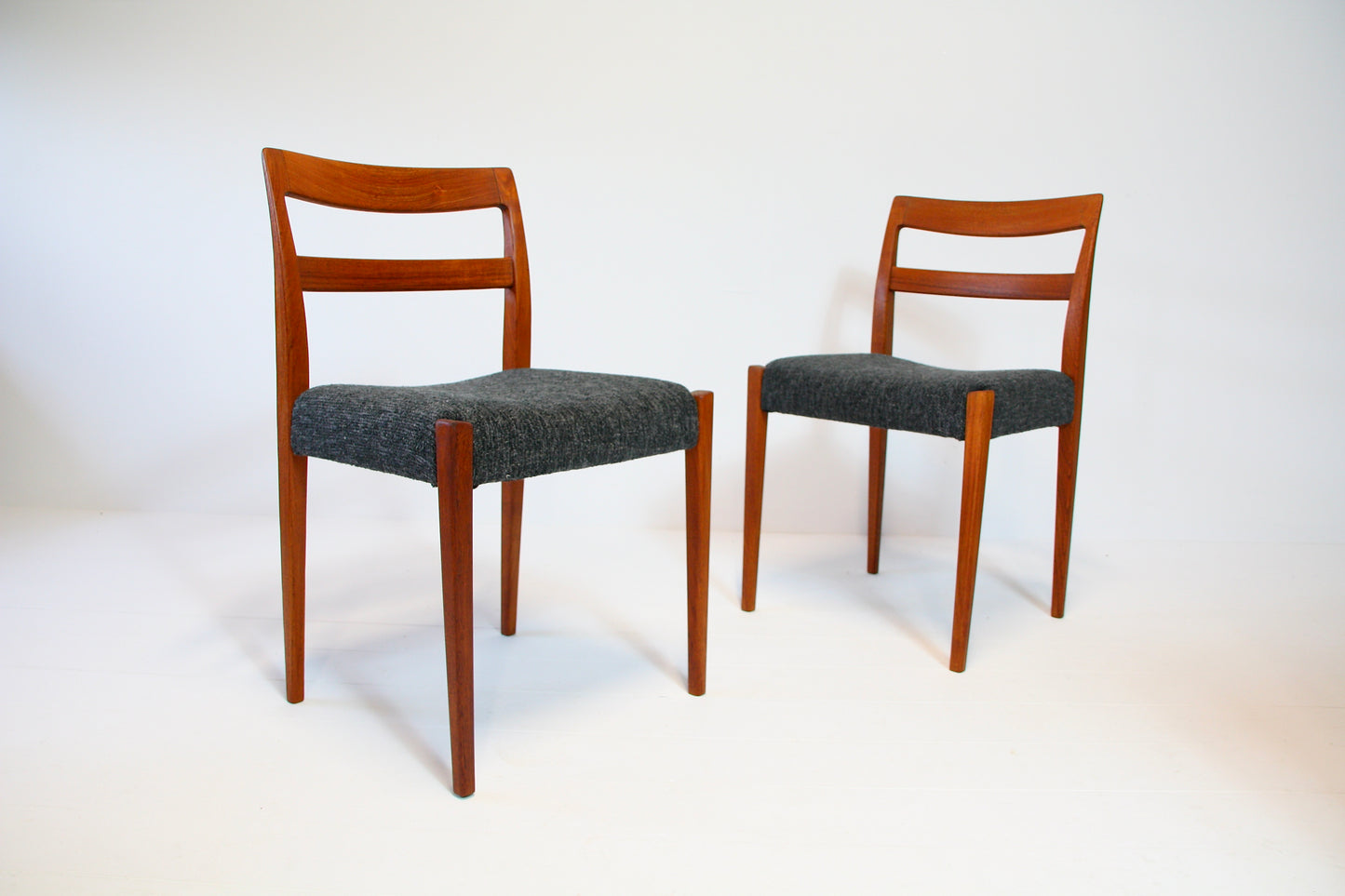 Pair of Swedish Chairs in Teak by Nils Jonsson for Troeds