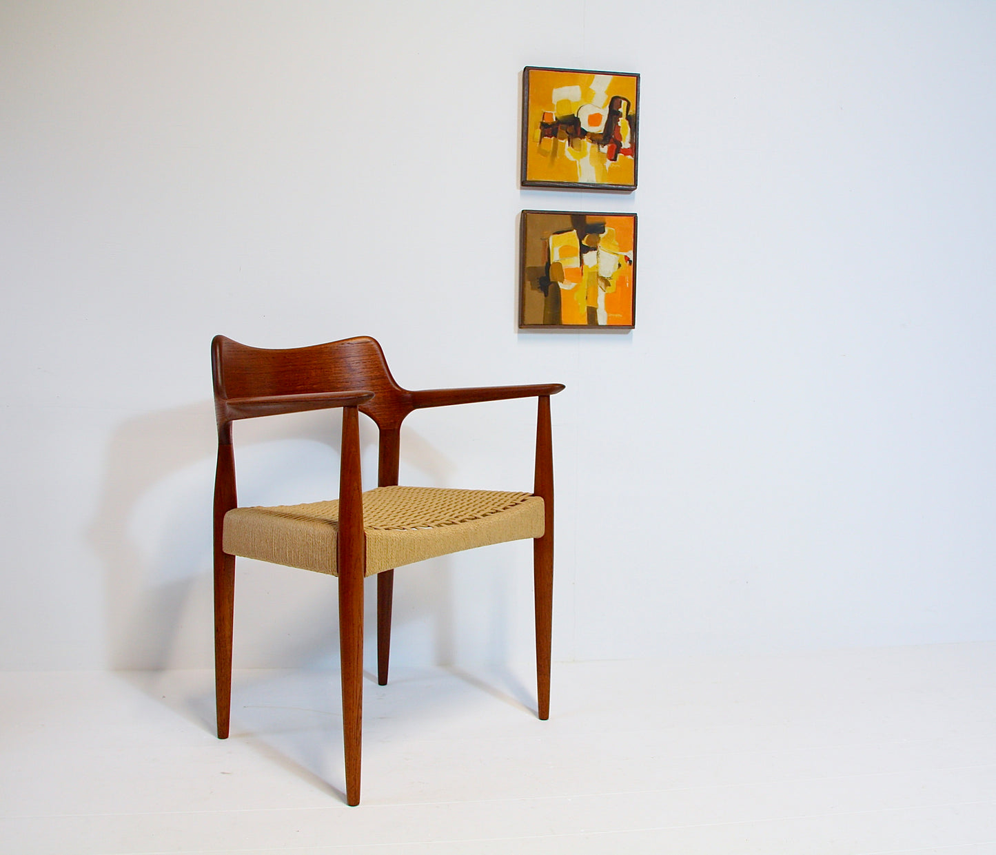 Vintage Abstract Paintings by P.J Davison - California c.1970