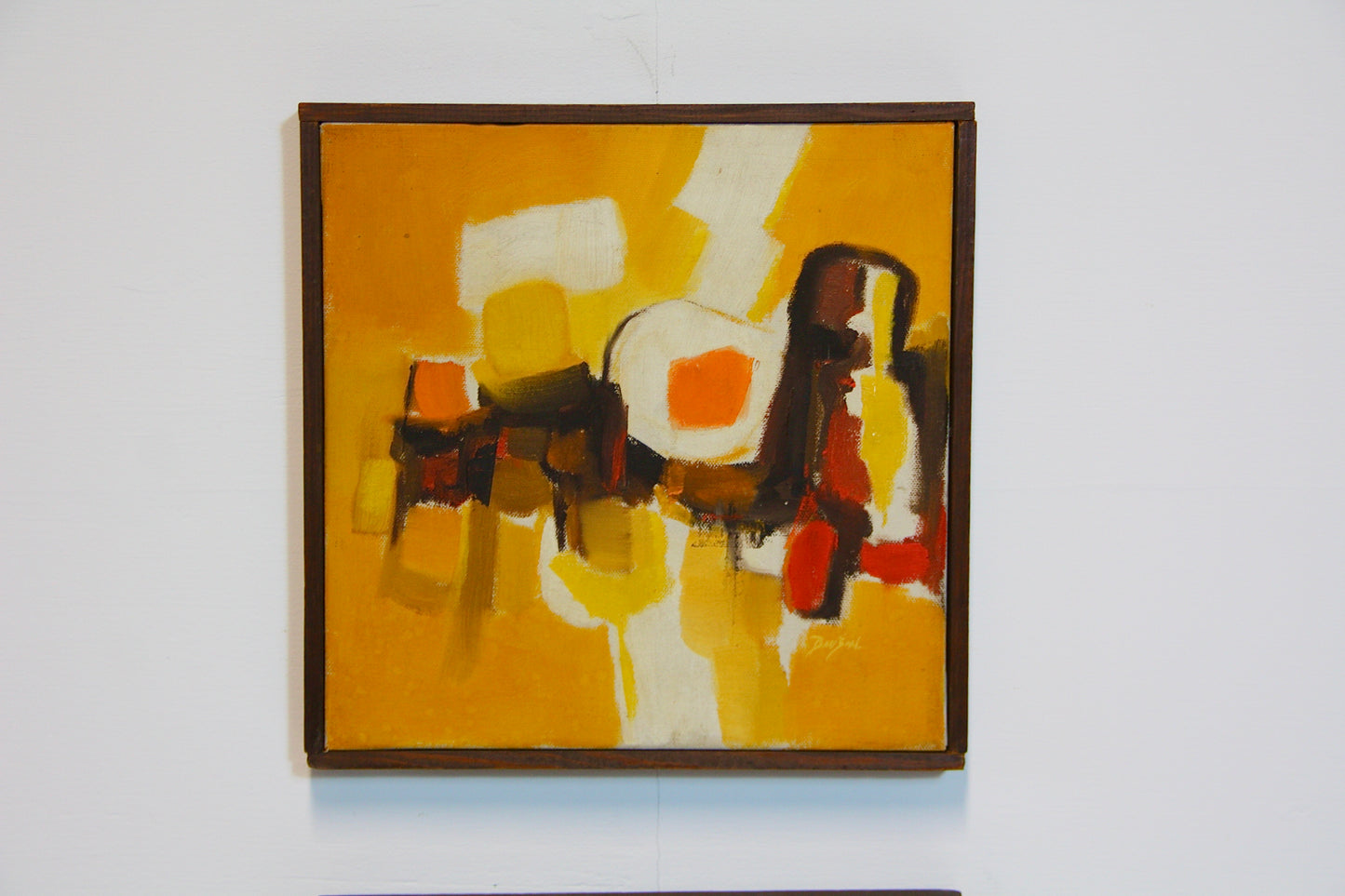 Vintage Abstract Paintings by P.J Davison - California c.1970