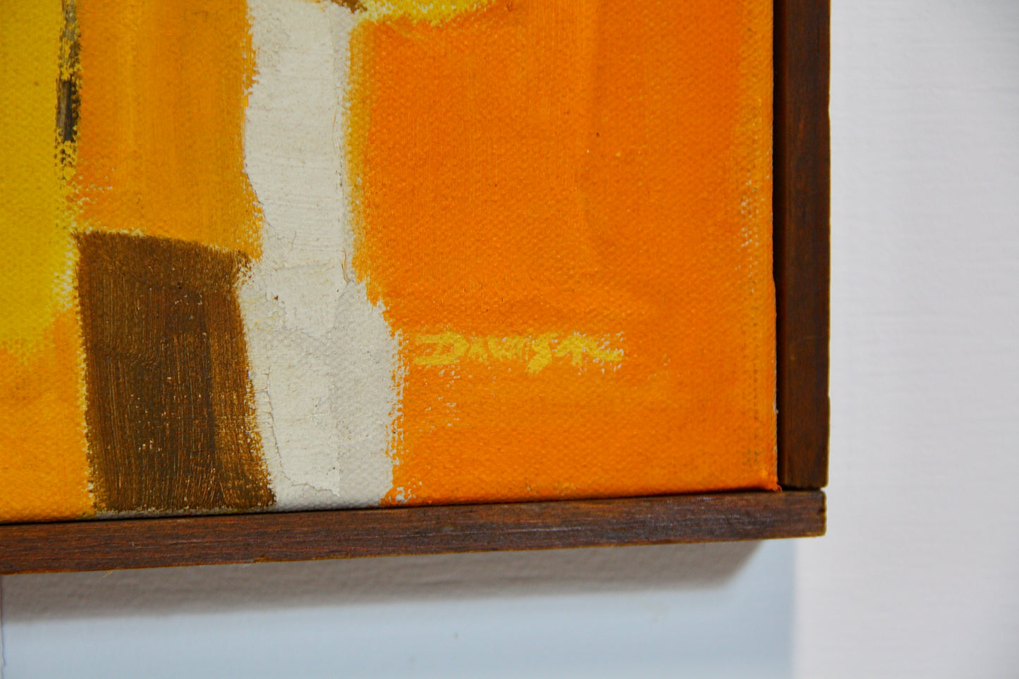 Vintage Abstract Paintings by P.J Davison - California c.1970