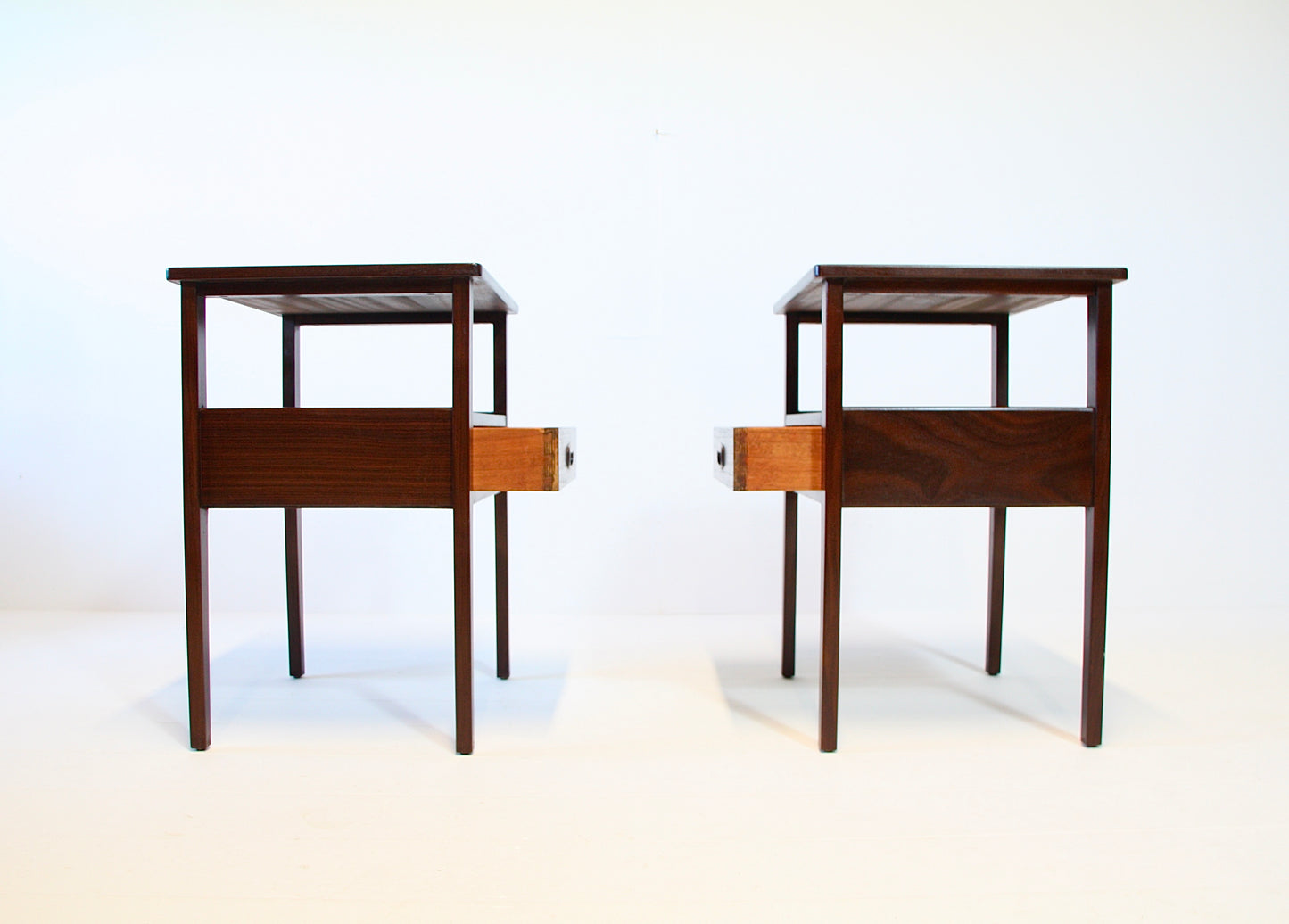 SOLD - Vintage Danish Nightstands / Side Tables - Teak c.1960