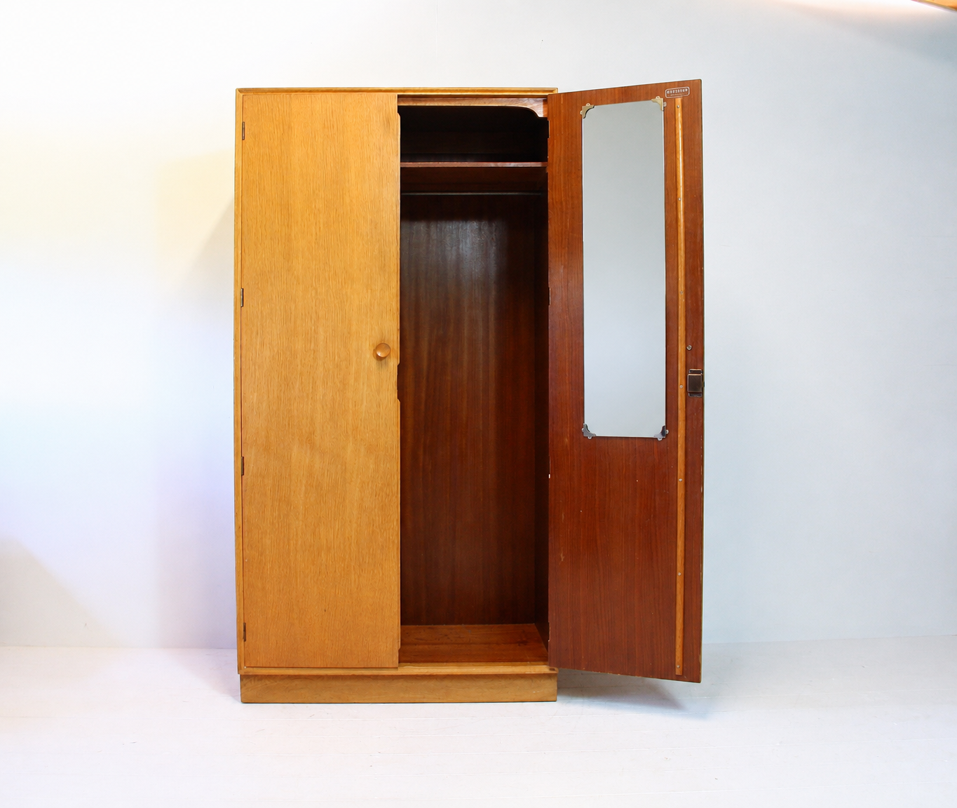 Vintage Oak Wardrobe by Meredew c.1960